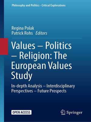 cover image of Values – Politics – Religion